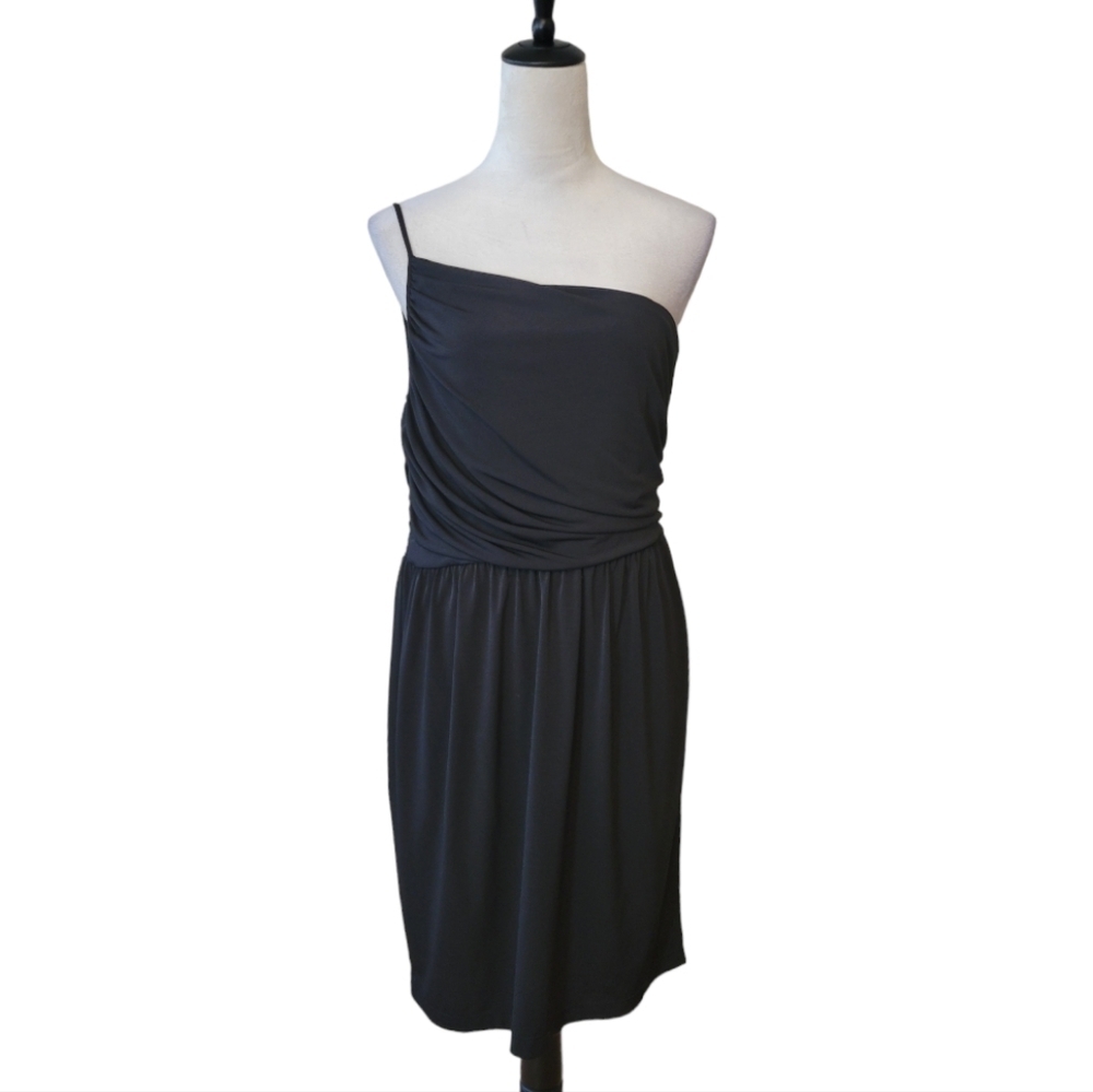 Calvin Klein Black One Shoulder Cocktail Dress Size‎ 12